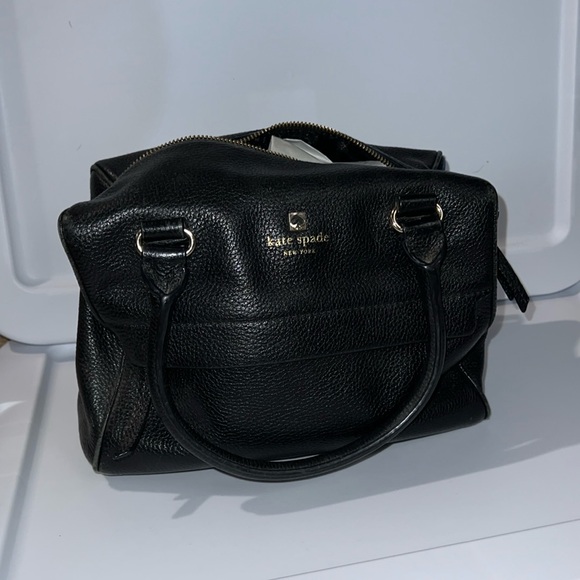 Black Leather Kate Spade Purse - Picture 1 of 3